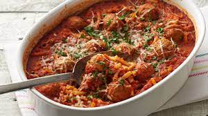 Spaghetti and Meatball Casserole